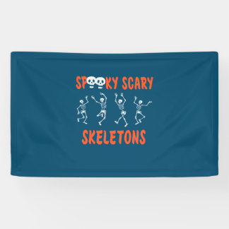 Banderoles Halloween Spooky Scary Skeletons