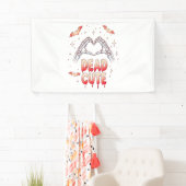 Banderoles halloween Squelette Mains Coeur, chauves-souris et (En situation)