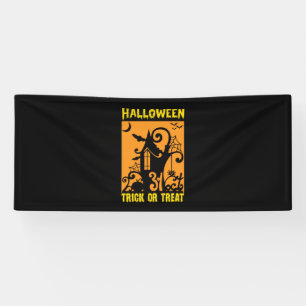 Banderoles Halloween Trick Ou Treat Anniversaire