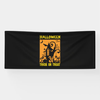 Banderoles Halloween Trick Ou Treat Anniversaire