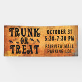 Banderoles Halloween TRUNK OU TRAITER Black Orange (Horizontal)