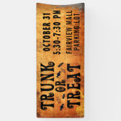 Banderoles Halloween TRUNK OU TRAITER Black Orange (Vertical)