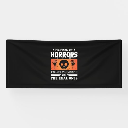 Banderoles Halloween We Make up Horrors (Horizontal)