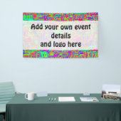 Banderoles Hand and Digitally Painted Pattern art 42 (Salon professionnel)