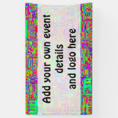 Banderoles Hand and Digitally Painted Pattern art 42 (Vertical)