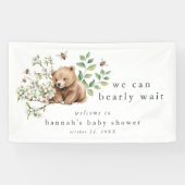 Banderoles HANNAH Woodland Nous Pouvons Bearly Wait Baby show (Horizontal)