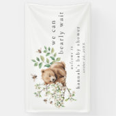 Banderoles HANNAH Woodland Nous Pouvons Bearly Wait Baby show (Vertical)