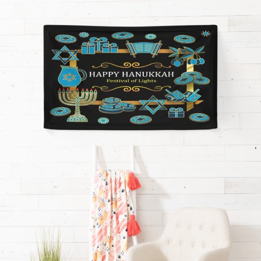 Banderoles Hanoukka (En situation)