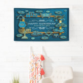 Banderoles Hanoukka (En situation)