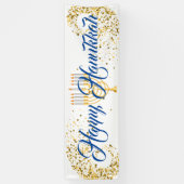 Banderoles Hanoukka Intérieure Happy Banner (Vertical)