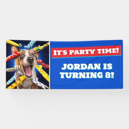 Banderoles Happy Dog Party Blowers (Horizontal)