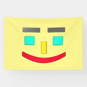 Banderoles "Happy Face" Joli Design. Commandez dès maintenant