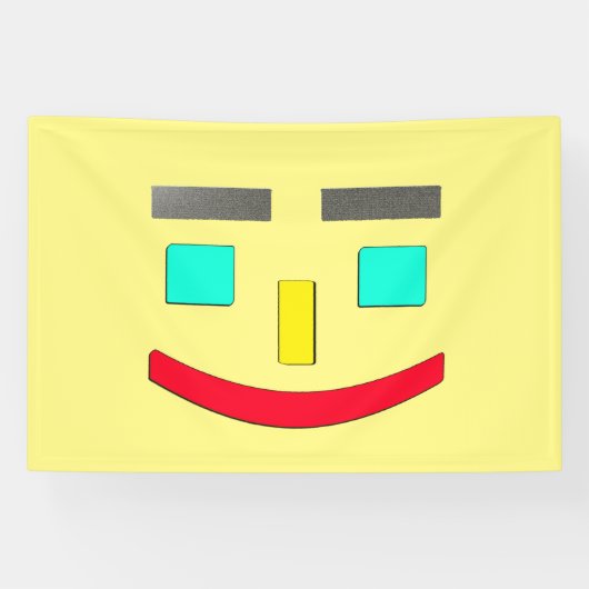 Banderoles "Happy Face" Joli Design. Commandez dès maintenant (Horizontal)