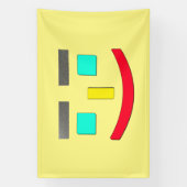 Banderoles "Happy Face" Joli Design. Commandez dès maintenant (Verticale)
