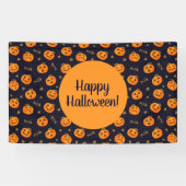 Banderoles Happy Halloween Funny mignon Motif Citrouille (Horizontal)