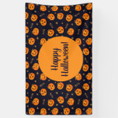 Banderoles Happy Halloween Funny mignon Motif Citrouille (Vertical)