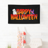 Banderoles Happy Halloween Graphic (En situation)
