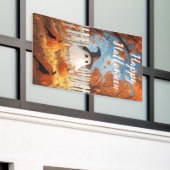 Banderoles Happy Halloween mignon fantôme et Citrouille (Bâtiment extérieur)