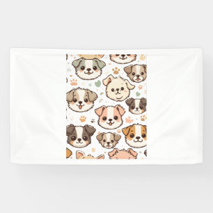 Banderoles Happy mignon Motif Puppies