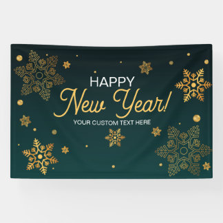 Banderoles Happy New Year party backdrop