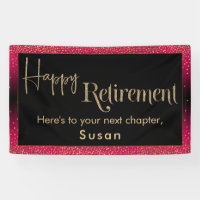 Happy Retraite Parties scintillant or Confetti Ras