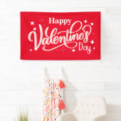 Banderoles Happy Valentine's Day banner (En situation)