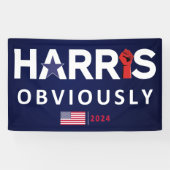 Banderoles Harris 2024 Évidemment - Kamala Harris (Horizontal)