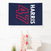 Banderoles Harris 47 III - Kamala Harris Pour Président (Insitu)