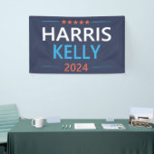 Banderoles Harris Kelly 2024 Kamala Harris Democrat (Salon professionnel)