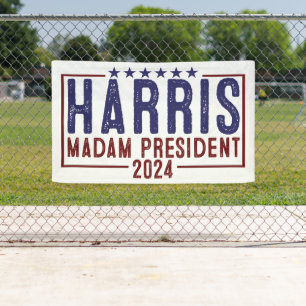 Banderoles Harris Madame la Présidente 2024