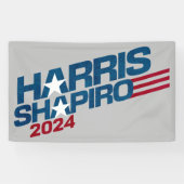 Banderoles Harris Shapiro 2024 Étoiles et rayures patriotique (Horizontal)