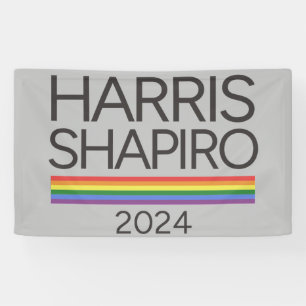 Banderoles Harris Shapiro 2024 Pride LGBTQ Kamala Harris