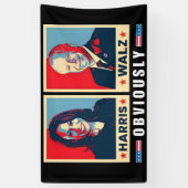 Banderoles Harris Walz 2024 Évidemment (Vertical)