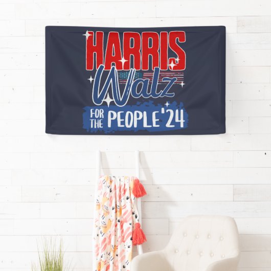 Banderoles Harris Walz 2024 pour le démocrate électoral popul (En situation)