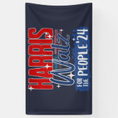 Banderoles Harris Walz 2024 pour le démocrate électoral popul (Vertical)