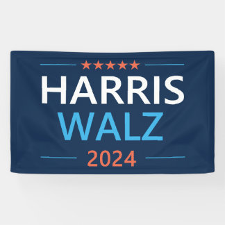 Banderoles Harris Walz 2024 pour le président