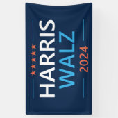 Banderoles Harris Walz 2024 pour le président (Vertical)