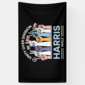 Banderoles Harris Walz Waltz 2024 Unité sur division (Vertical)