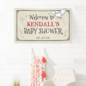 Banderoles Harry Potter | Baby shower Hedwig (En situation)
