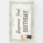 Banderoles Harry Potter Chibi Draco Malfoy Wizard Birthday (Vertical)