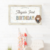 Banderoles Harry Potter Chibi Hermione Magicien Anniversaire (En situation)