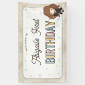Banderoles Harry Potter Chibi Hermione Magicien Anniversaire (Vertical)