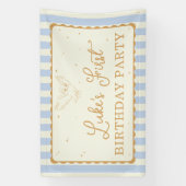 Banderoles Harry Potter Hedwig Rayure Bleue Anniversaire (Verticale)