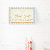 Banderoles Harry Potter Hedwig Rayure Bleue Anniversaire (Insitu)