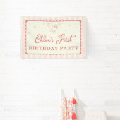 Banderoles Harry Potter Hedwig Rayure Rose Anniversaire (Insitu)