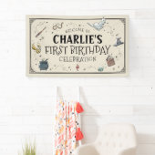 Banderoles Harry Potter Premier anniversaire Bienvenue (En situation)