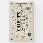 Banderoles Harry Potter Premier anniversaire Bienvenue (Vertical)