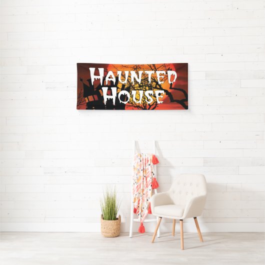 Banderoles Haunted House Halloween (En situation)
