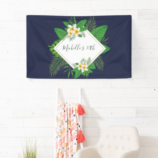 Banderoles Hawaii Aloha Luau fête d'anniversaire (En situation)