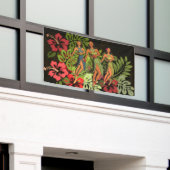 Banderoles Hawaii Aloha Palm Hula Art Design (Bâtiment extérieur)